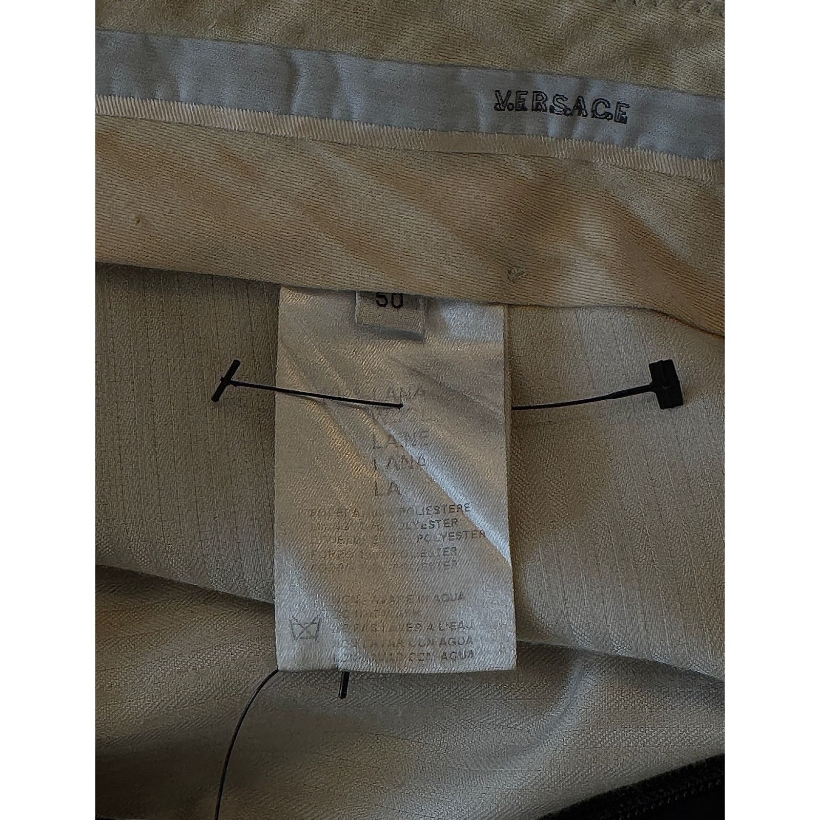 Versace VERSACE Men Classic Wool Stripped Trousers Size US 34 / EU 50 - 4 Thumbnail