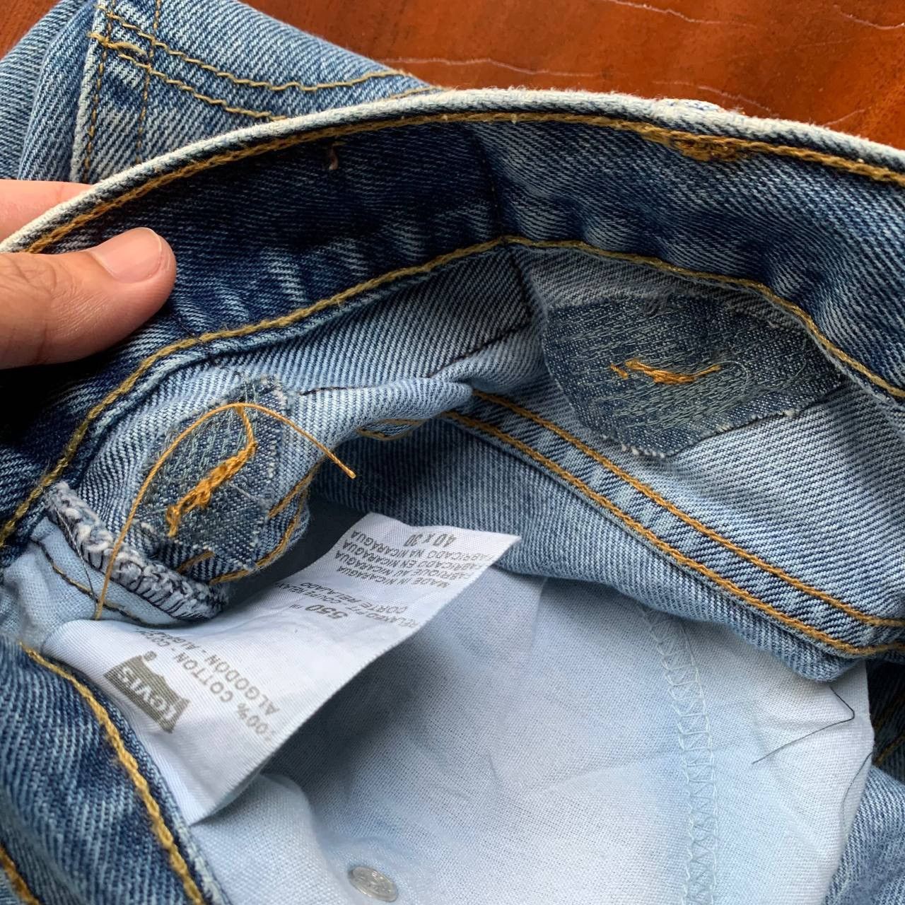 Levi's Levis 550 Relaxed Fit Big Size Blue Denim Jeans Pants Size US 41 - 9 Thumbnail