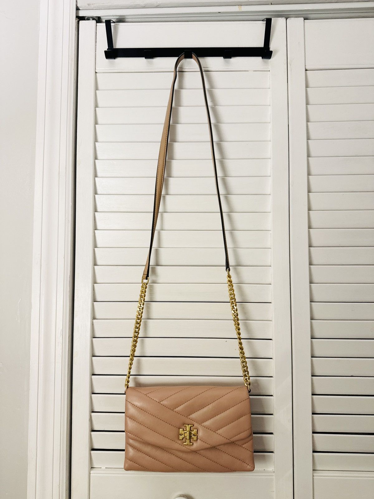 Tory Burch Tory Burch Kira Chevron Quilted Chain in pink leather bag Size ONE SIZE - 13 Thumbnail