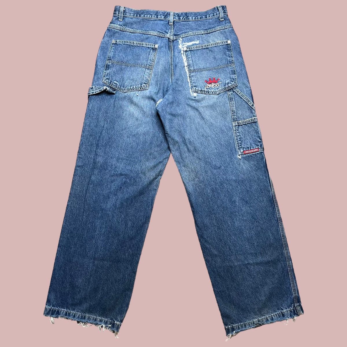 JNCO × Streetwear × Vintage Vintage 1990s JNCO Crown Embroidery Baggy ...