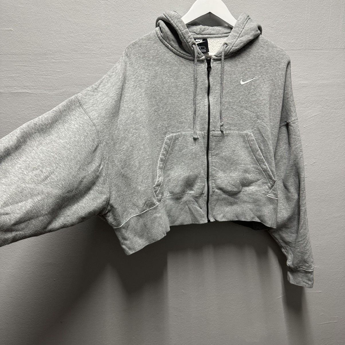 Vintage Nike Boxy Zip Hoodie Balenciaga Style