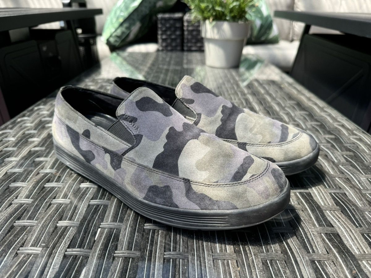 Prada Prada Suede Camo Slip-ons Size US 7 / EU 40 - 1 Thumbnail