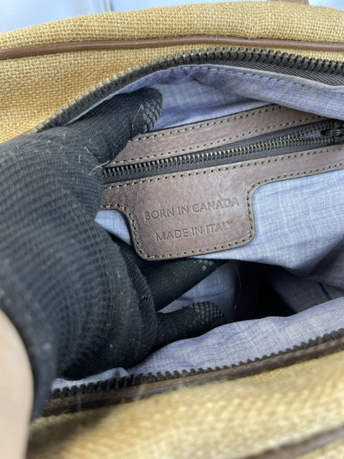 Dsquared2 DSQUARED Hessian Burlap Cloth Fabric ❌ LEATHER Size 46 - 10 Thumbnail