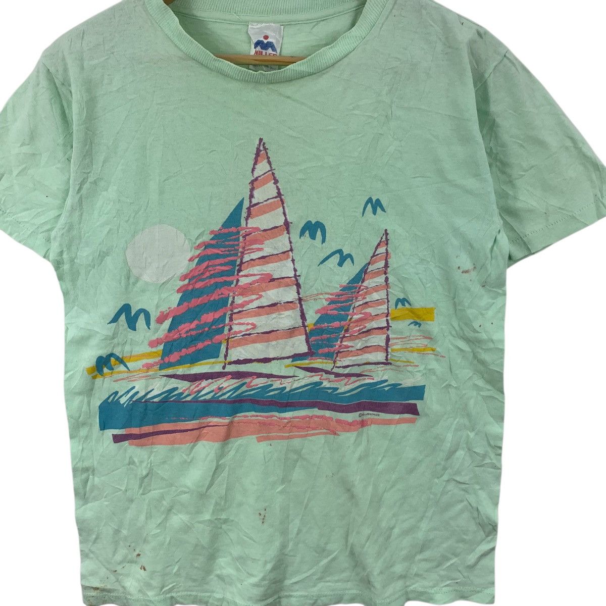 Vintage Vintage 80’ HAWAII SURF MILLER Made In USA Tee Shirt Top Size US M / EU 48-50 / 2 - 5 Thumbnail