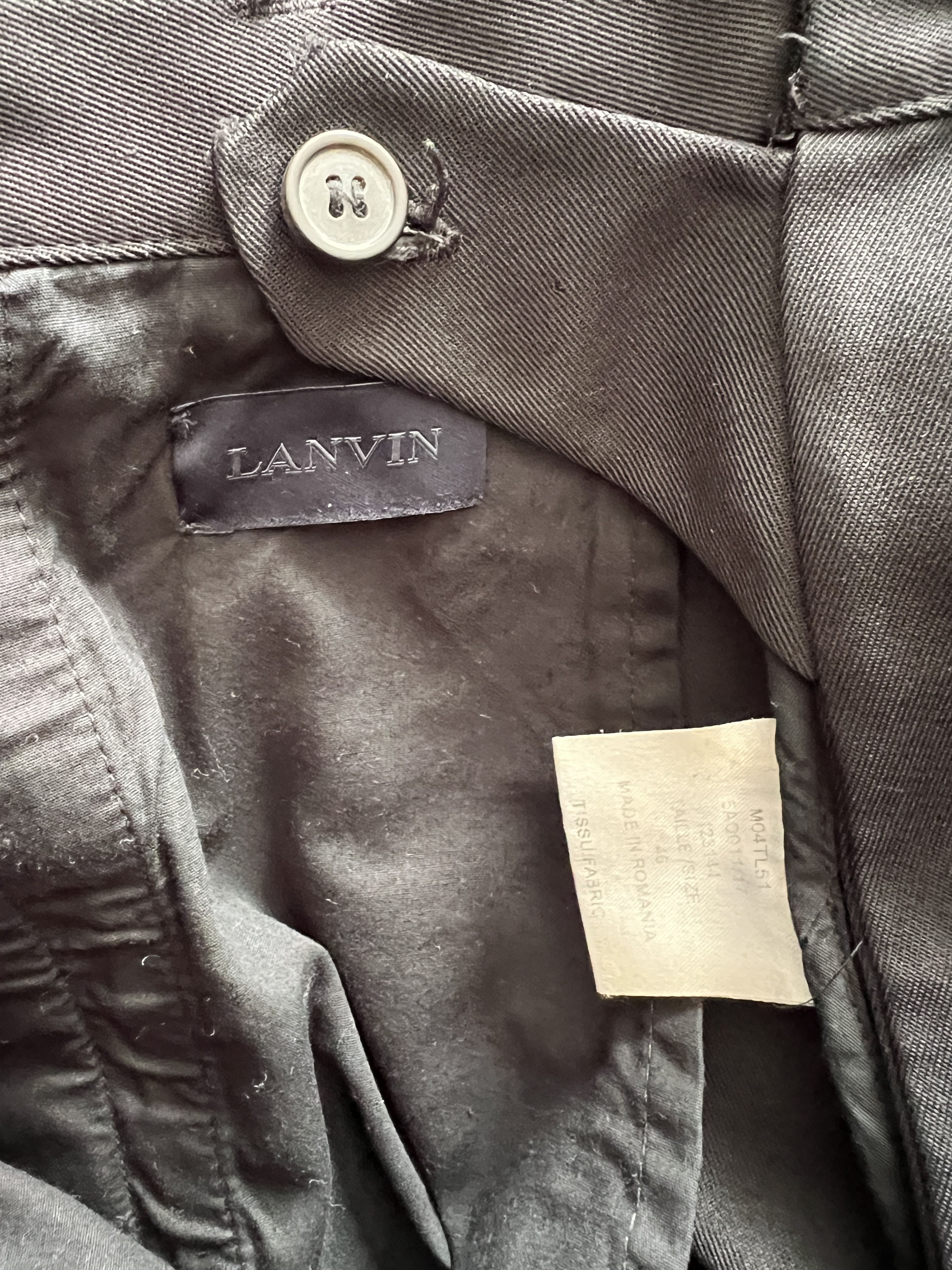 Lanvin Lanvin Silk Runway Spring 2011 Silk Black Trousers Pant Size US 30 / EU 46 - 12 Thumbnail