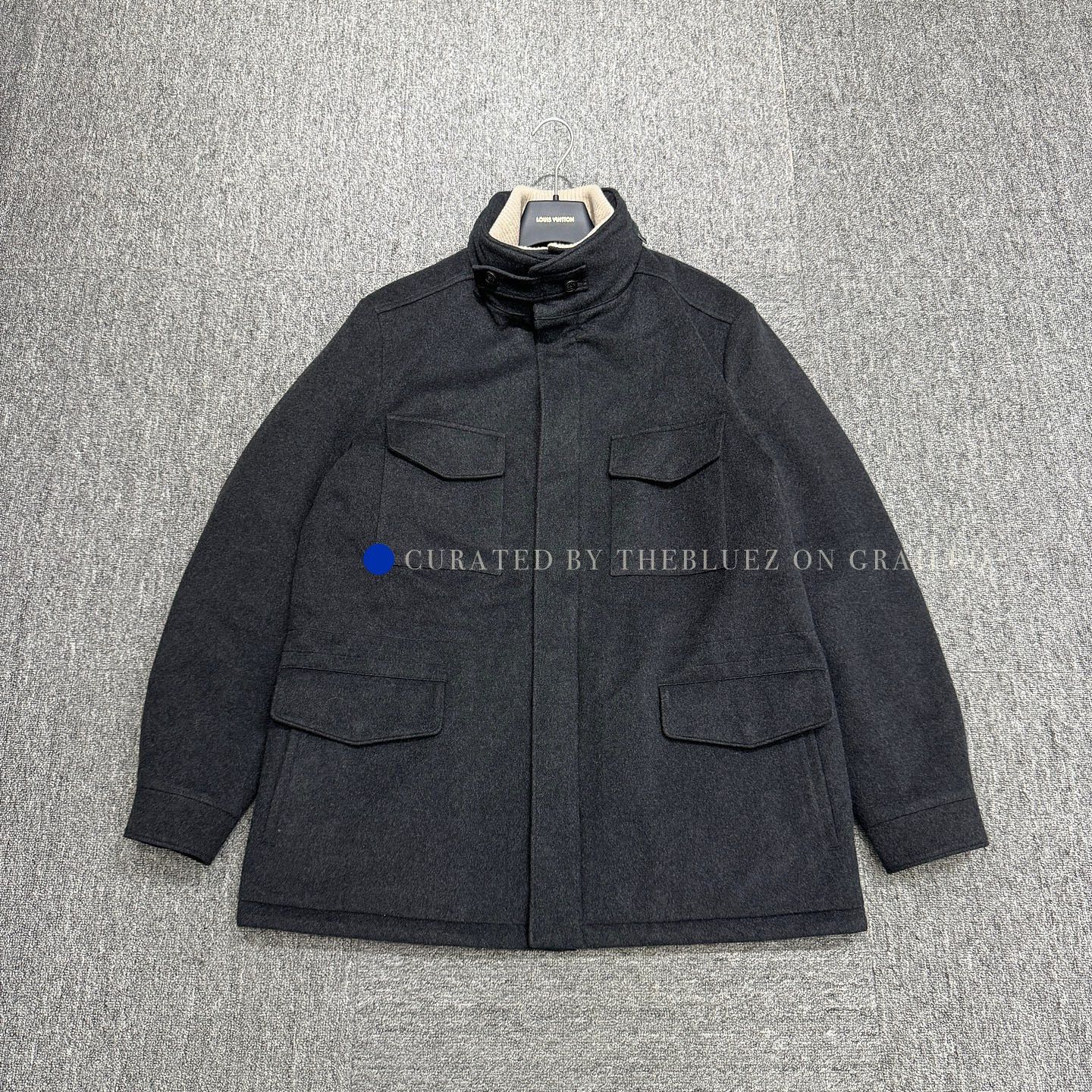 Loro Piana Gray Heavy Wool Coat with Pockets - Size M Size US M / EU 48-50 / 2 - 1 Thumbnail