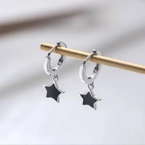 Japanese Brand × Sterling Silver × Vintage Five-pointed Star Earring (1 pair) Size ONE SIZE - 1 Thumbnail