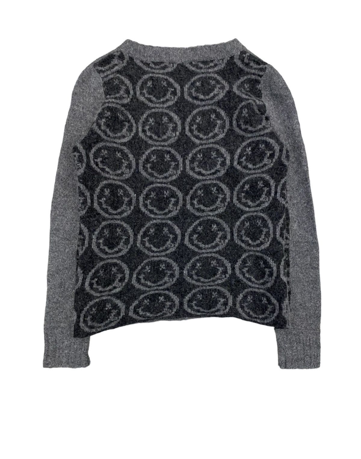 AW2009 Hysteric X Cobain smile jacquard wool knit
