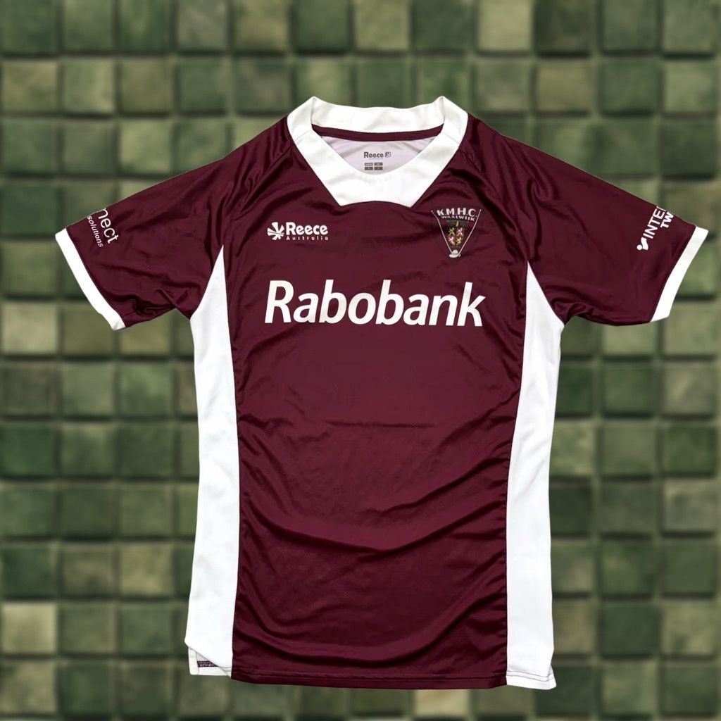 Vintage Reece Jersey T-Shirt M Burgundy Hockey Activewear Mens 2010s KMHC Waalwijk Home Shirt Bot Size US M / EU 48-50 / 2 - 1 Thumbnail