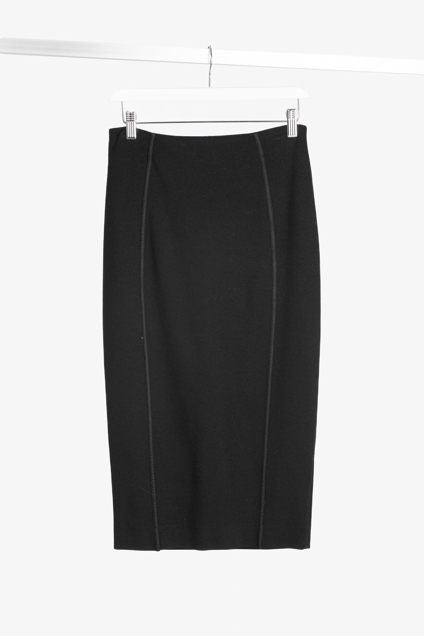 Annette Gortz Annette Gortz AW/13 Paula Black Ponte Pencil Skirt Size 28" / US 6 / IT 42 - 1 Thumbnail