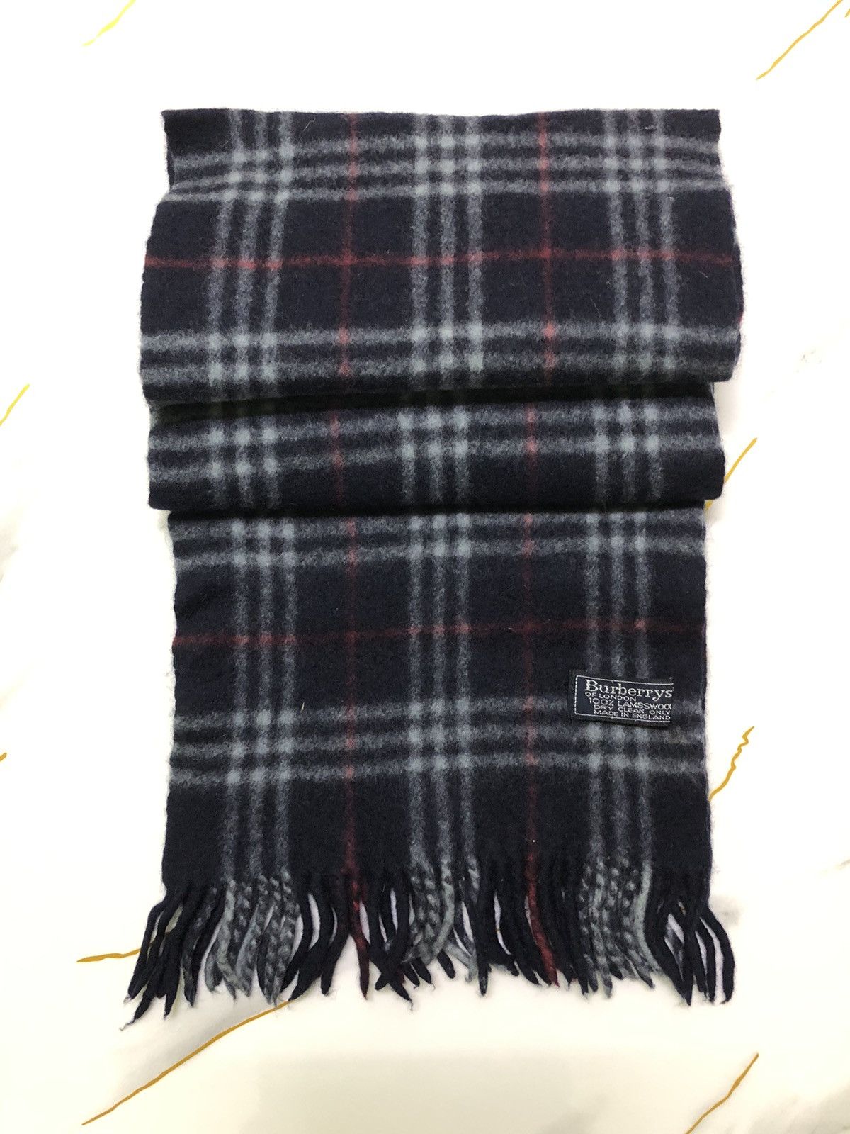 Burberry Vintage Burberry Muffler Scarf -(SC0013) Size ONE SIZE - 3 Thumbnail
