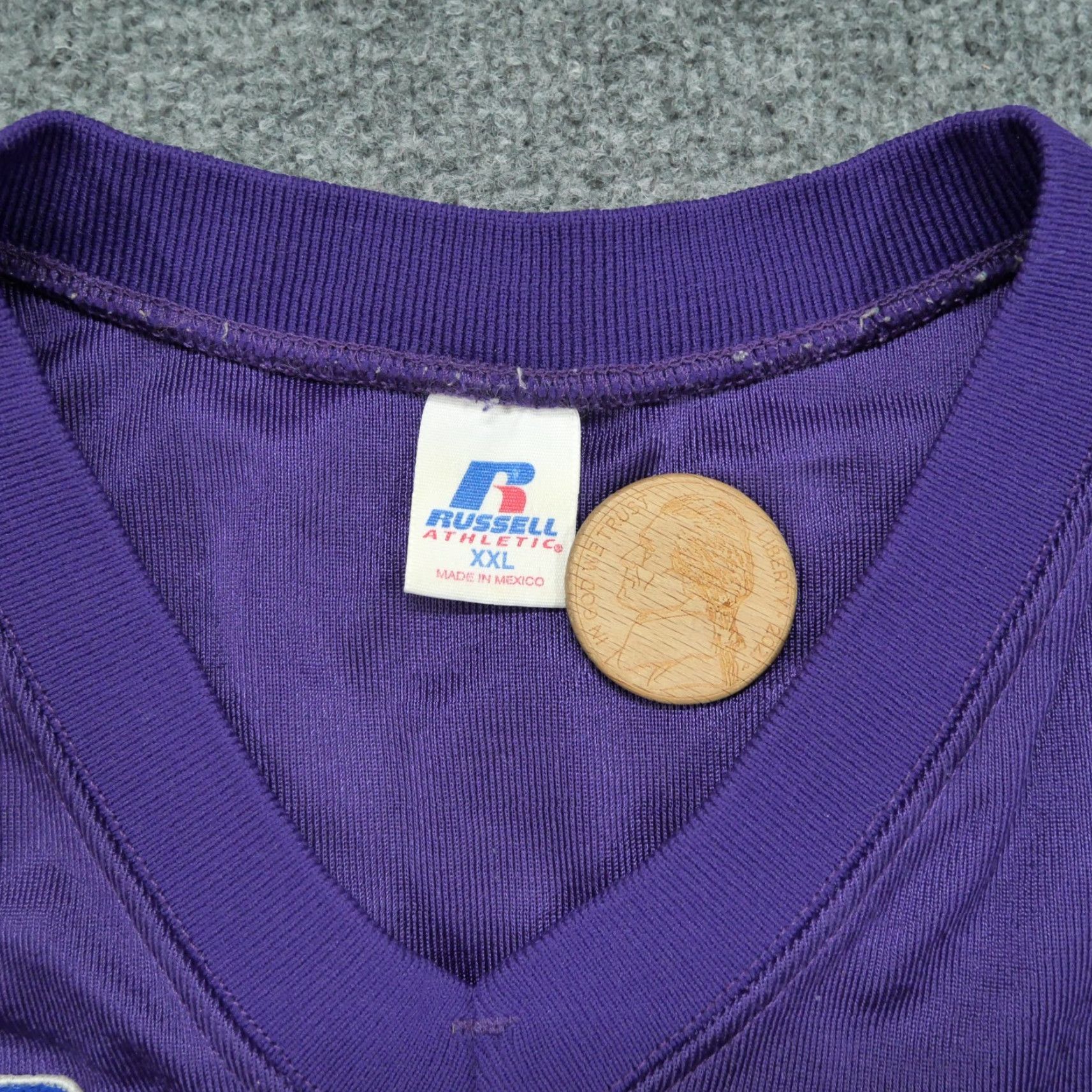 Russell Athletic VINTAGE Russell Athletic Jersey Mens 2XL Purple Football Jerseys 90s Adult 2XL Mens Football Jersey Purple Russell Athletic 90s Size US XXL / EU 58 / 5 - 5 Thumbnail