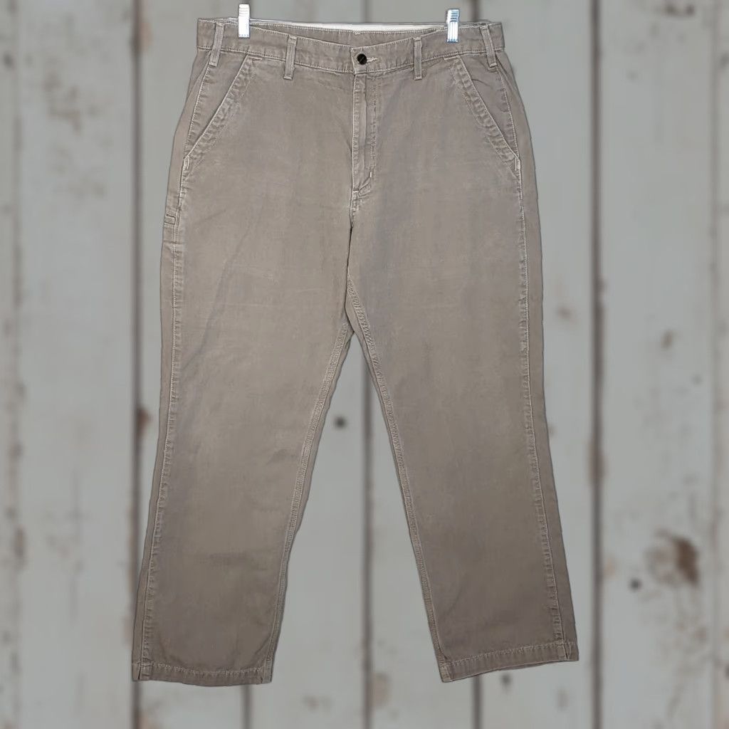 Carhartt Carhartt Pants Mens 38x32 Tan Relaxed Flat Front Carpenter Pocket Workwear Size US 38 / EU 54 - 1 Thumbnail