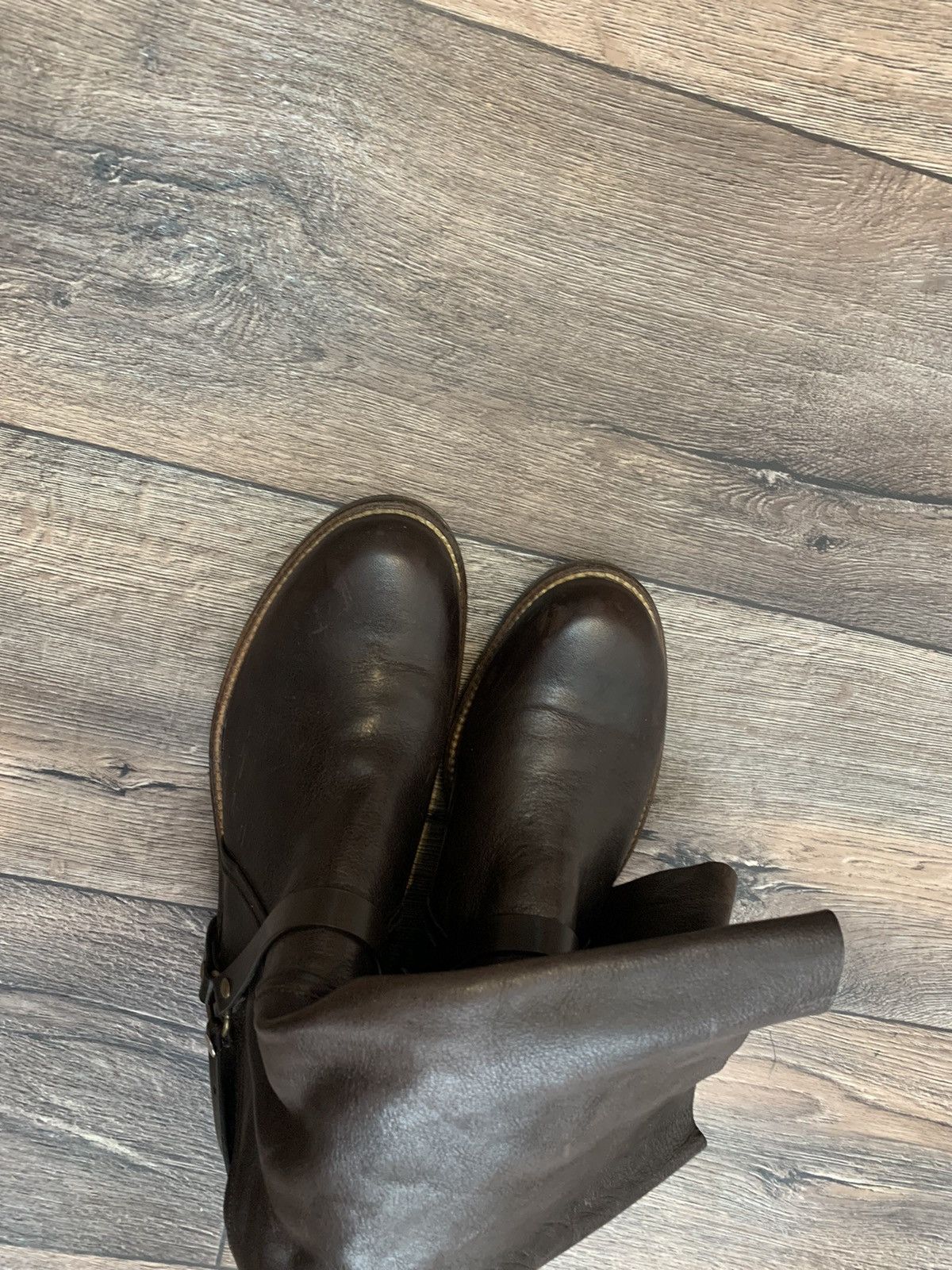 Cowboy Equipment × Genuine Leather × Tiger of Sweden Tiger of Sweden Brown Leather High Boots Made in Italy Size US 8 / EU 41 - 7 Thumbnail