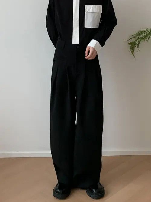 VIBE Black Wide Leg Pants Size US 30 / EU 46 - 4 Thumbnail