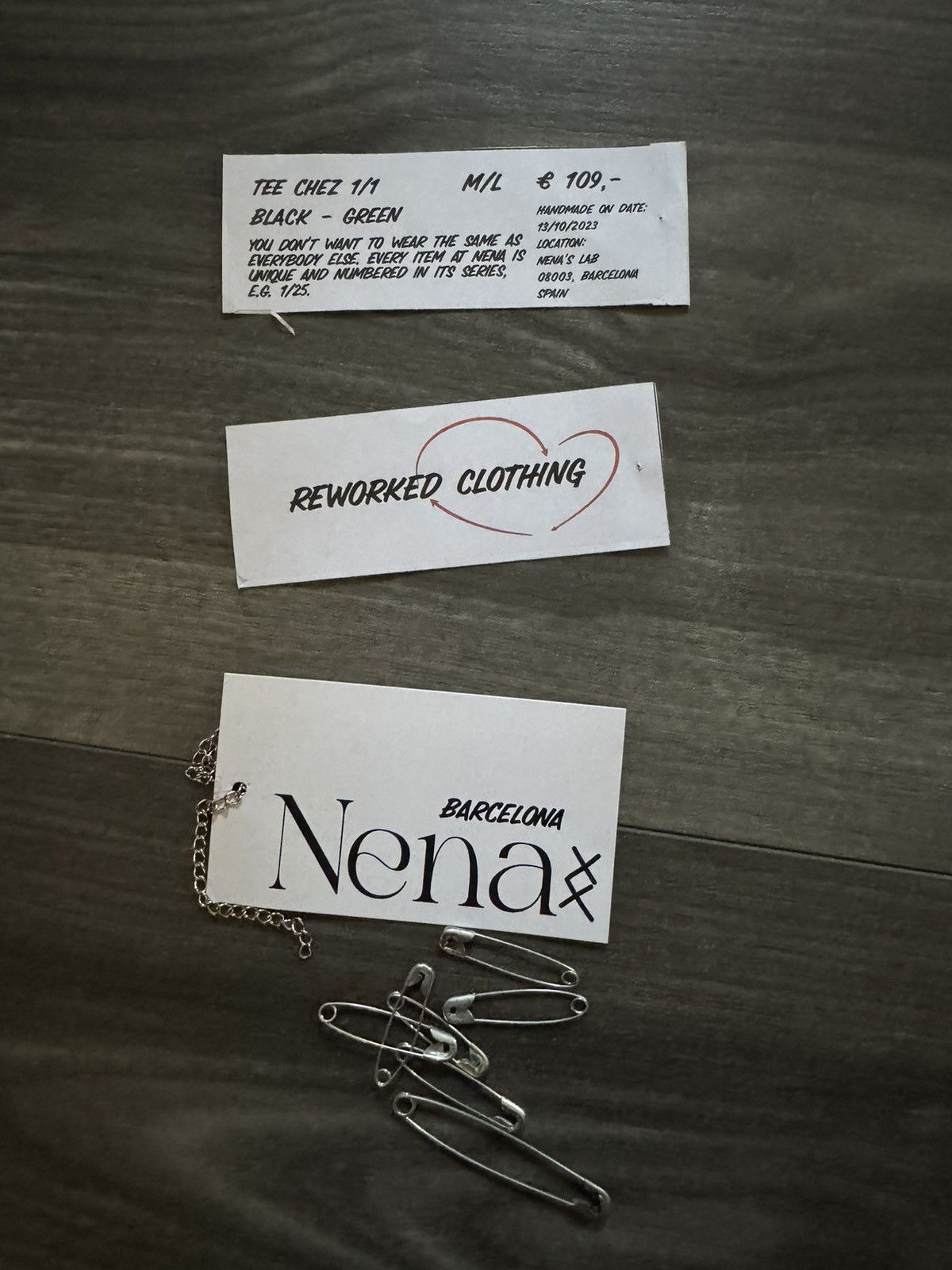 Designer 1/1 Nena Barcelona Reworked Tee Size US L / EU 52-54 / 3 - 3 Thumbnail