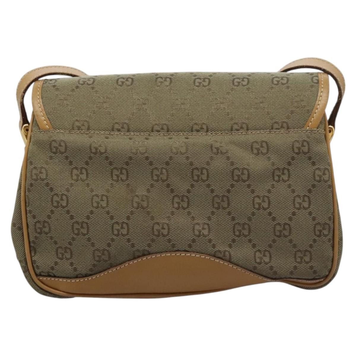 Gucci GUCCI GG Canvas Shoulder Bag Beige Gold Size ONE SIZE - 2 Thumbnail