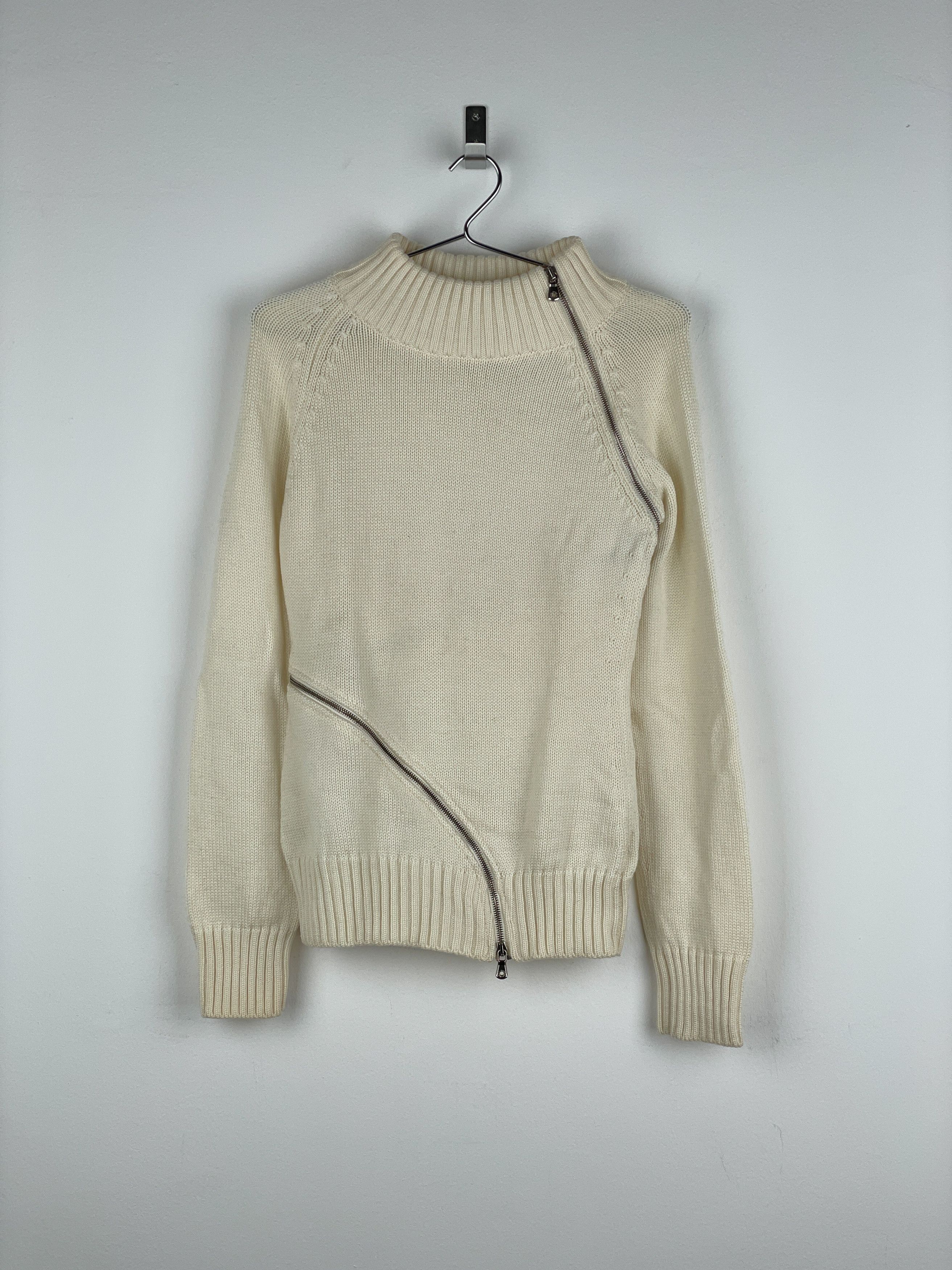 Dolce & Gabbana AW03 Spiral-Zip Knit Sweater Size M / US 6-8 / IT 42-44 - 1 Thumbnail
