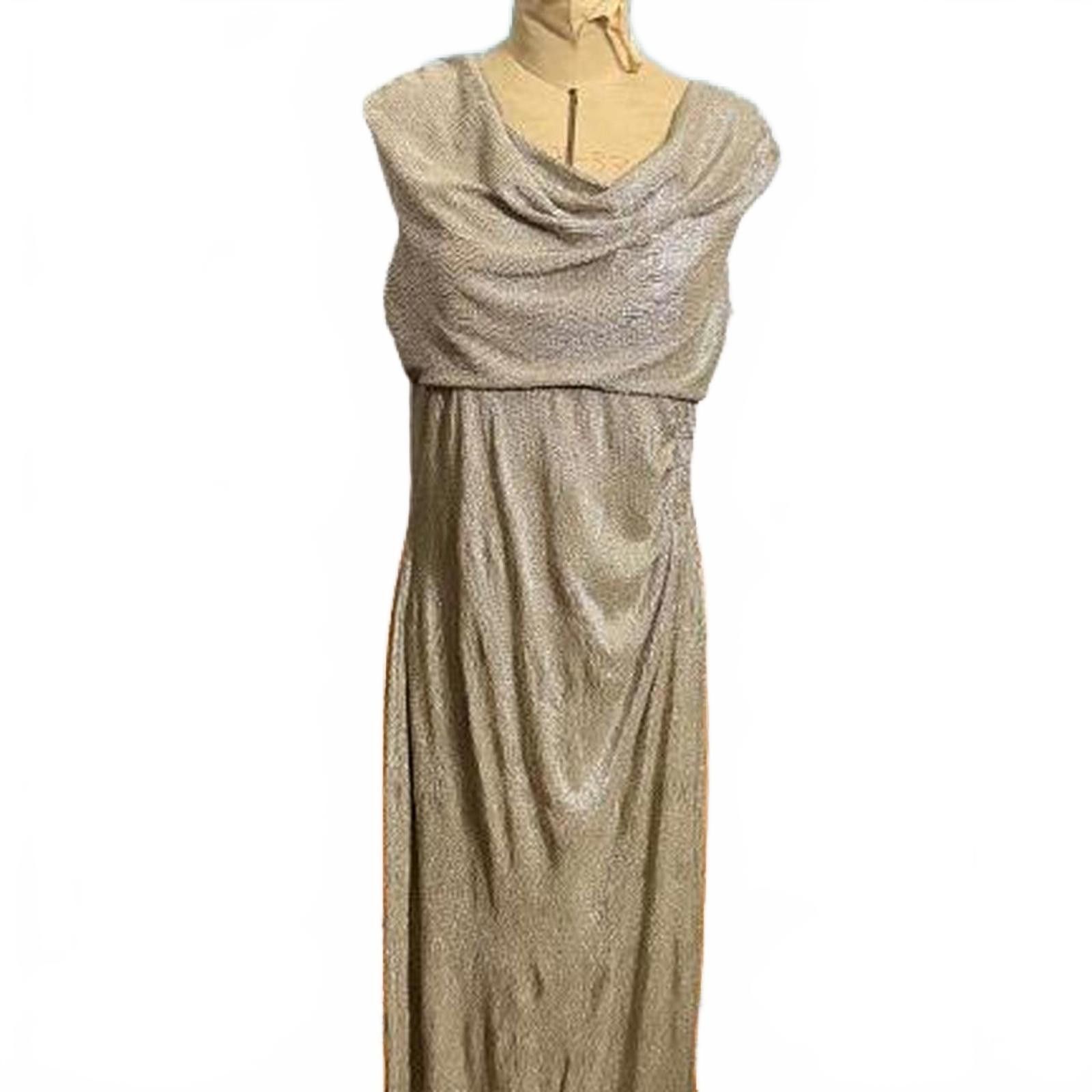 Lauren Ralph Lauren Ralph Lauren Gold Maxi Evening Dress Size 10 Size L / US 10 / IT 46 - 1 Thumbnail