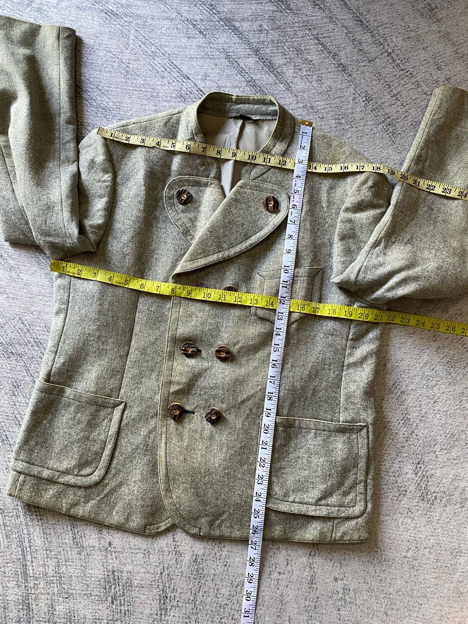 Vintage Loden-Frey Munchen Double Breasted Wool Casual Jacket Size US S / EU 44-46 / 1 - 13 Thumbnail