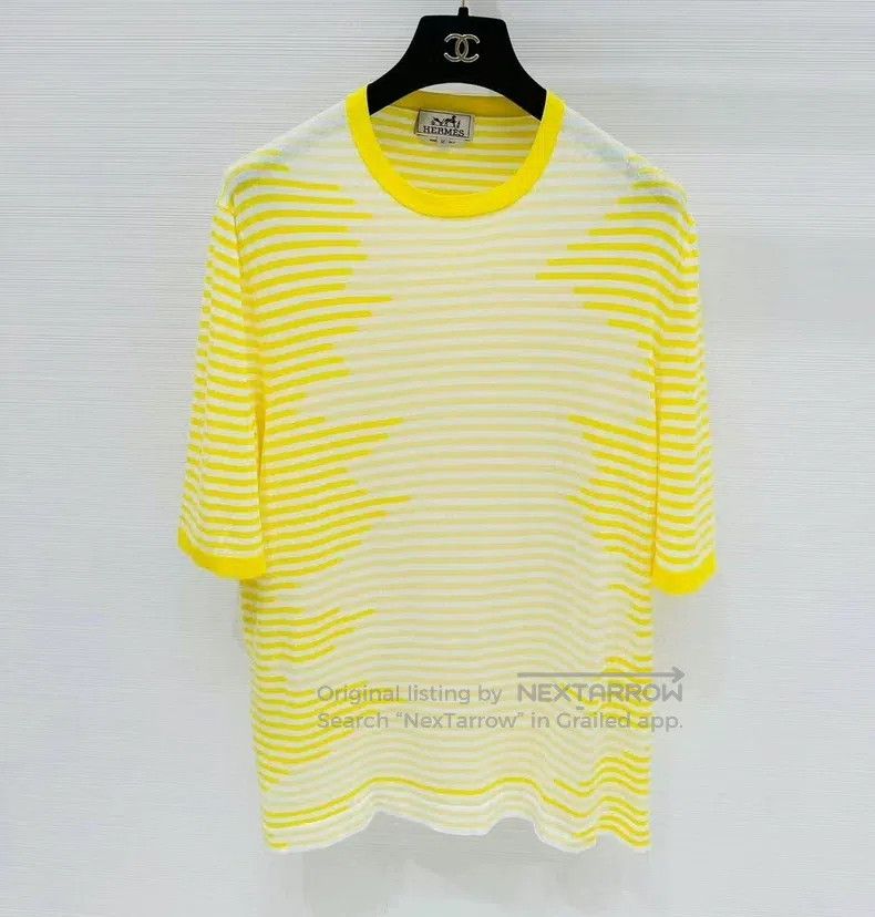 Hermes Hermes Striped Knit Short Sleeve Size M / US 6-8 / IT 42-44 - 1 Thumbnail