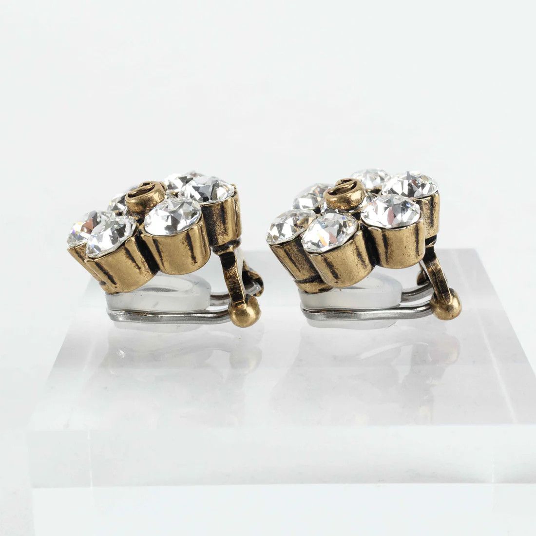 Gucci oc11z0126 Size: OS / Crystal Double Earrings In Multicolor Size ONE SIZE - 5 Thumbnail