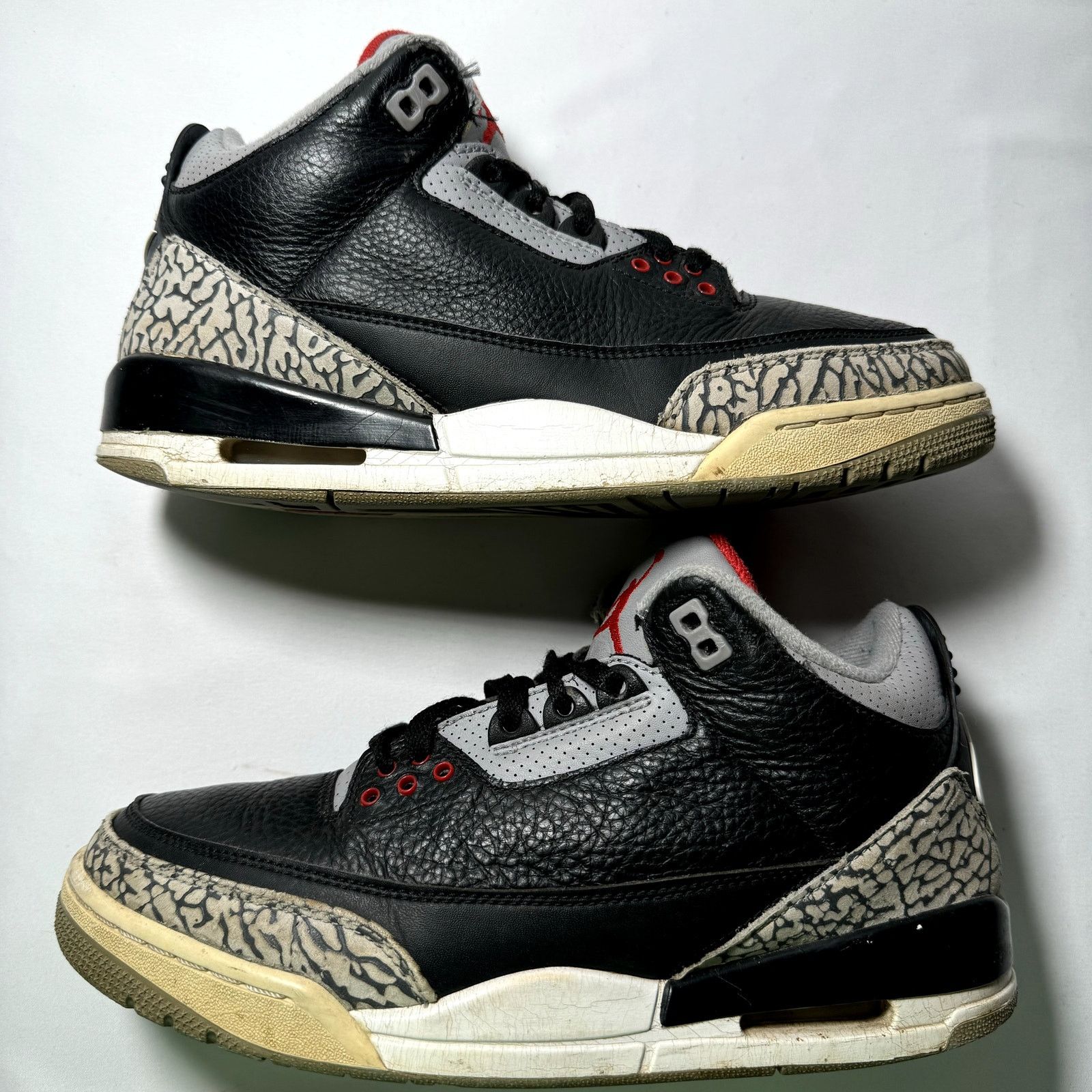 Jordan Brand × Nike Size 8 - Nike Air Jordan 3 Retro OG Black Cement Shoes Size US 8 / EU 41 - 2 Thumbnail