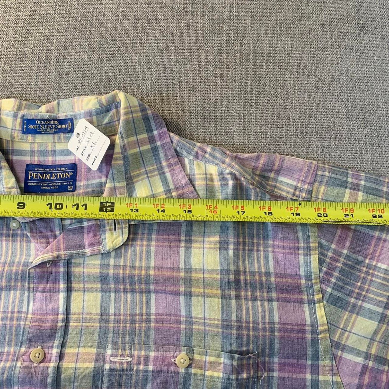 Pendleton Pendleton blue and purple plaid check button up shirt Size US XL / EU 56 / 4 - 6 Thumbnail