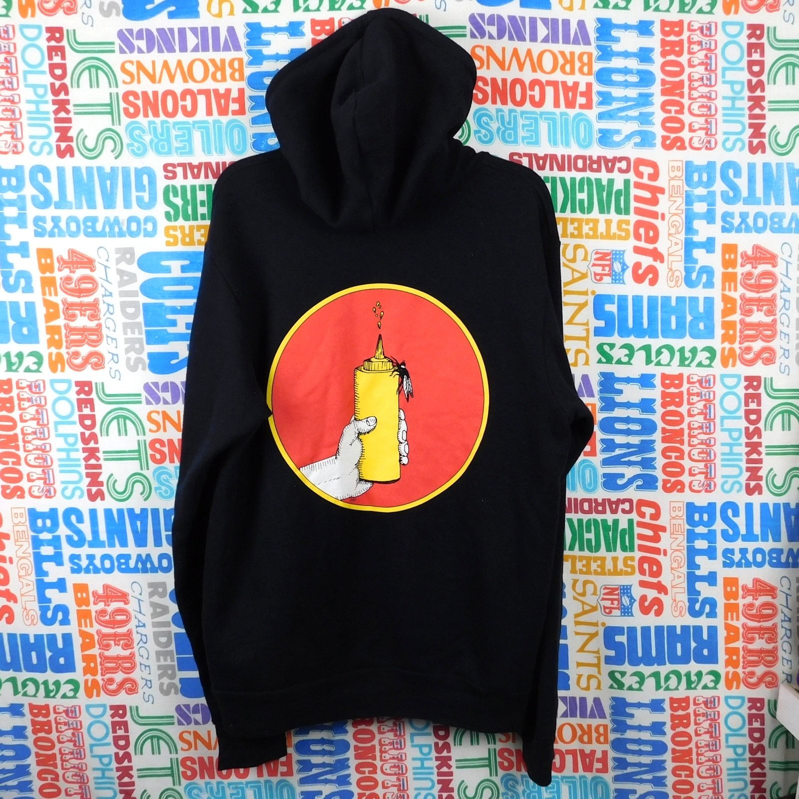 Canvas Deer Tick Twice Is Nice Tour Hoodie Size L Zip 2017 Mustard Size US L / EU 52-54 / 3 - 2 Thumbnail