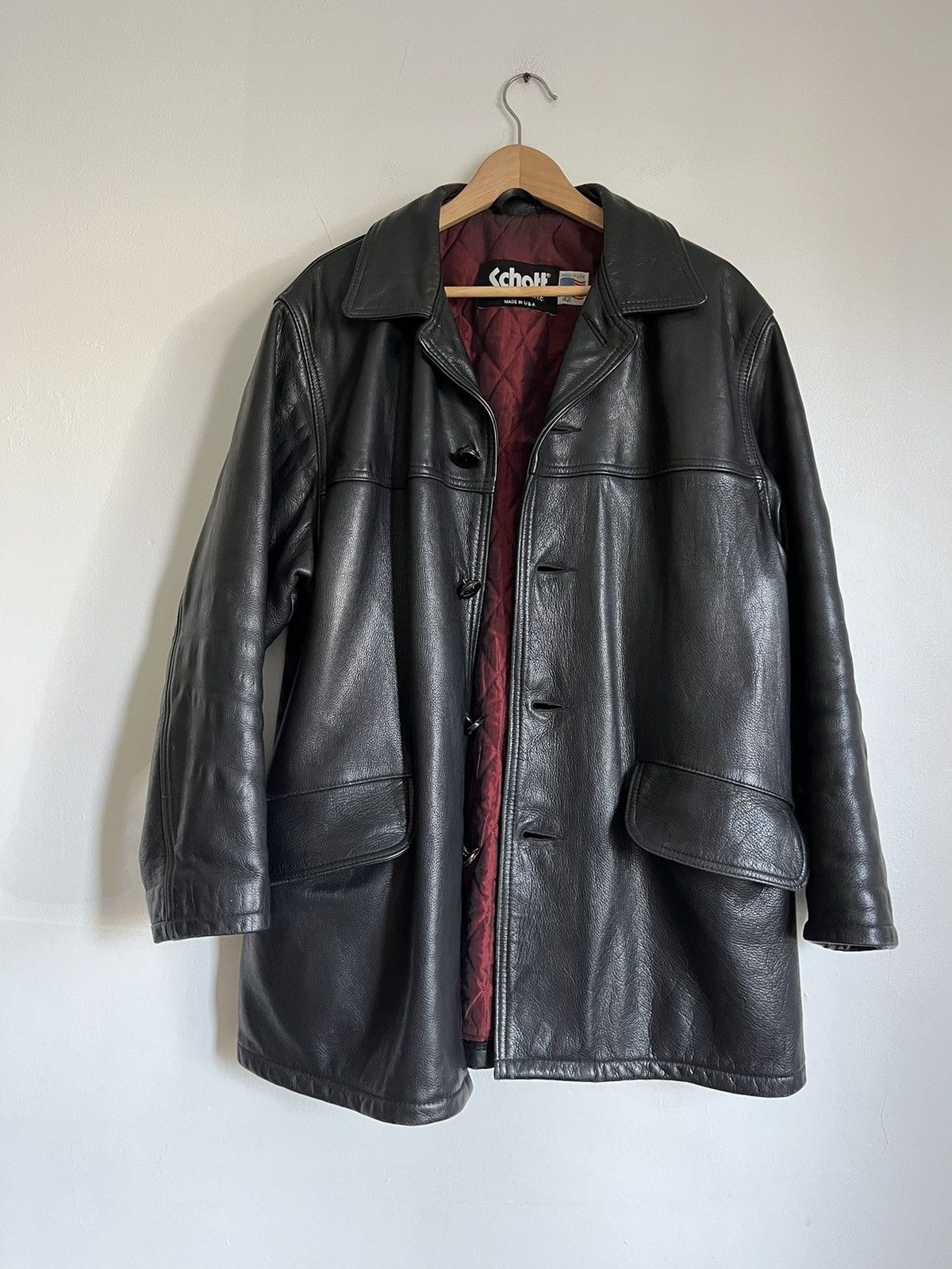Schott / 80's 90's leather car coat 【公式通販】