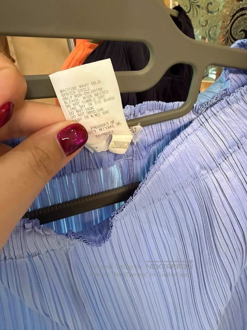 Issey Miyake Issey Miyake size:3 Blue Straight Pants Size 23" - 3 Thumbnail
