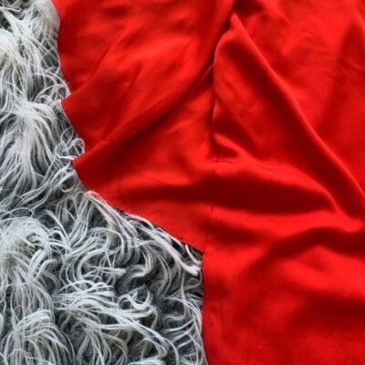MILLY Milly $750 Designer Dress Made in USA S Red Silk Blend V-Nec Size S / US 4 / IT 40 - 2 Thumbnail
