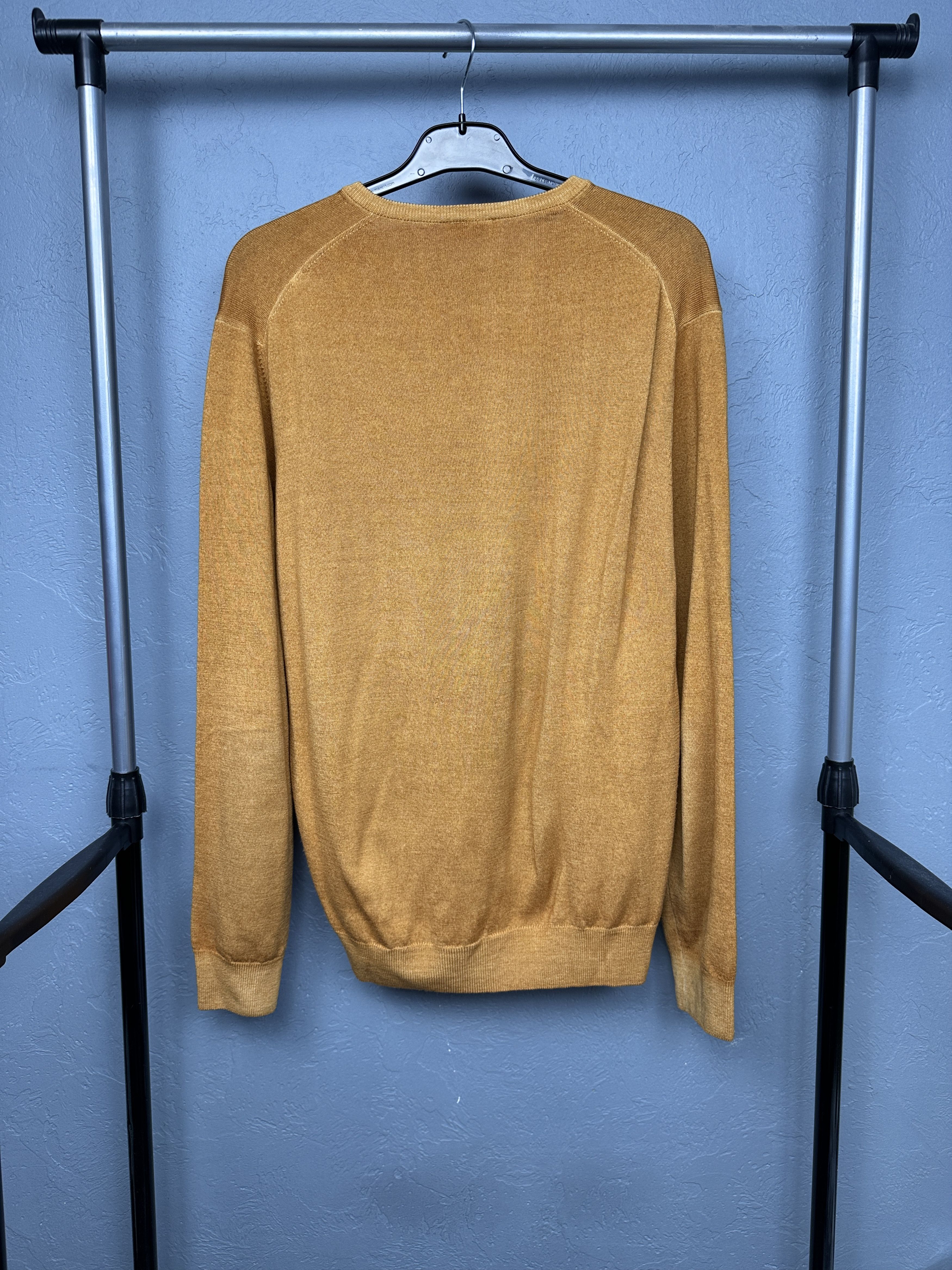 Gran Sasso Gran Sasso Vintage Mens V-Neck Wool Sweater Size US L / EU 52-54 / 3 - 6 Thumbnail