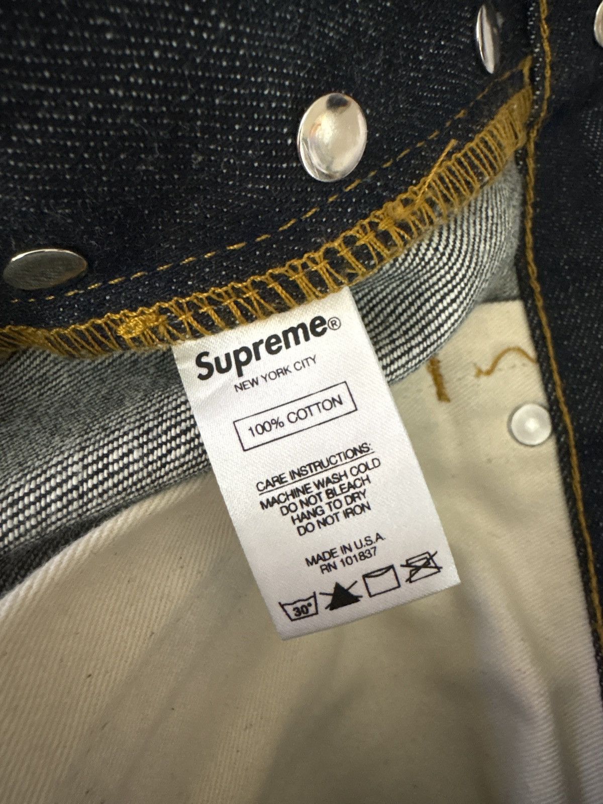 Supreme Supreme Navy Blue jeans Size US 30 / EU 46 - 3 Thumbnail
