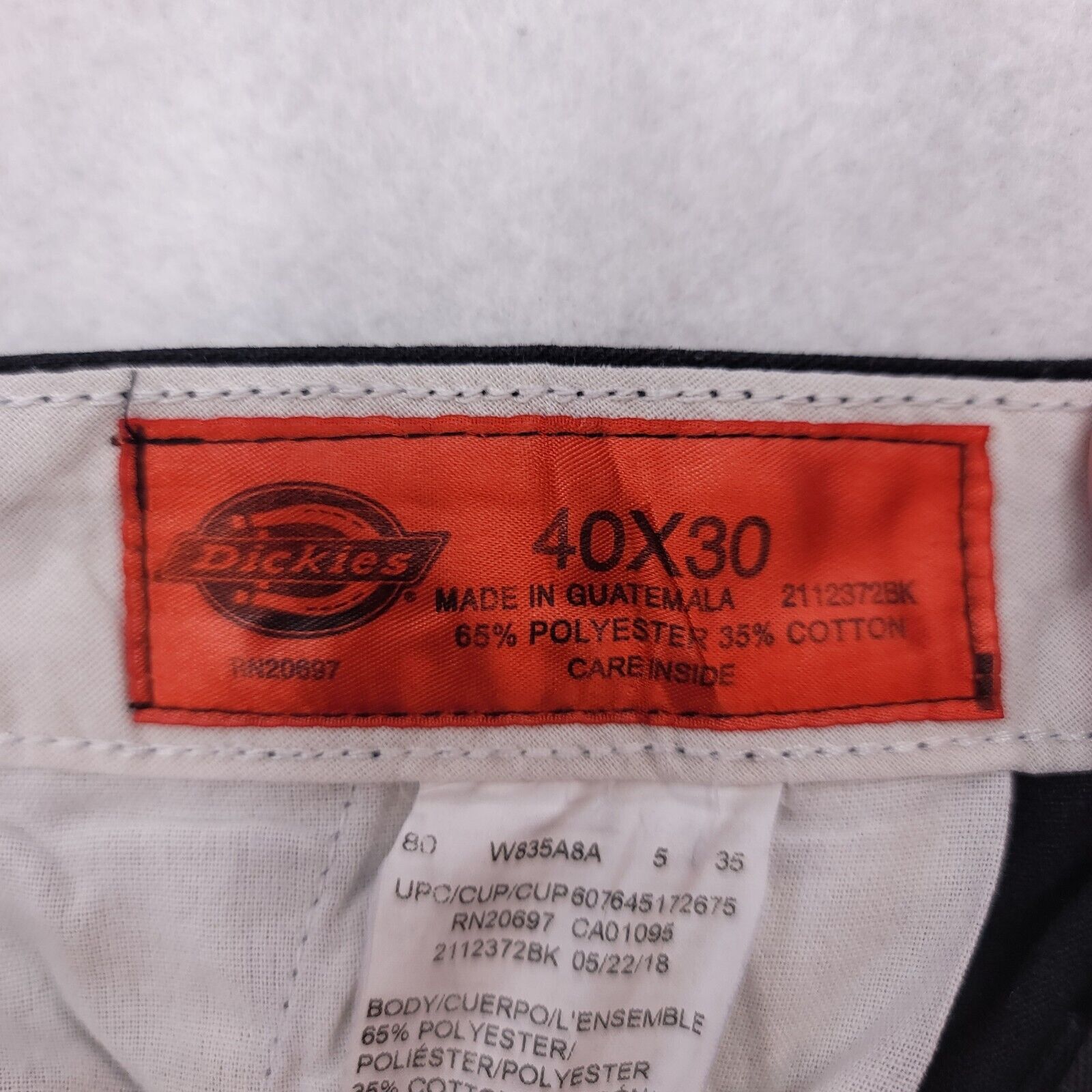 Dickies Dickies Casual Zip Button Cargo Pants Mens Size 40x30 Black Size US 40 / EU 56 - 3 Thumbnail