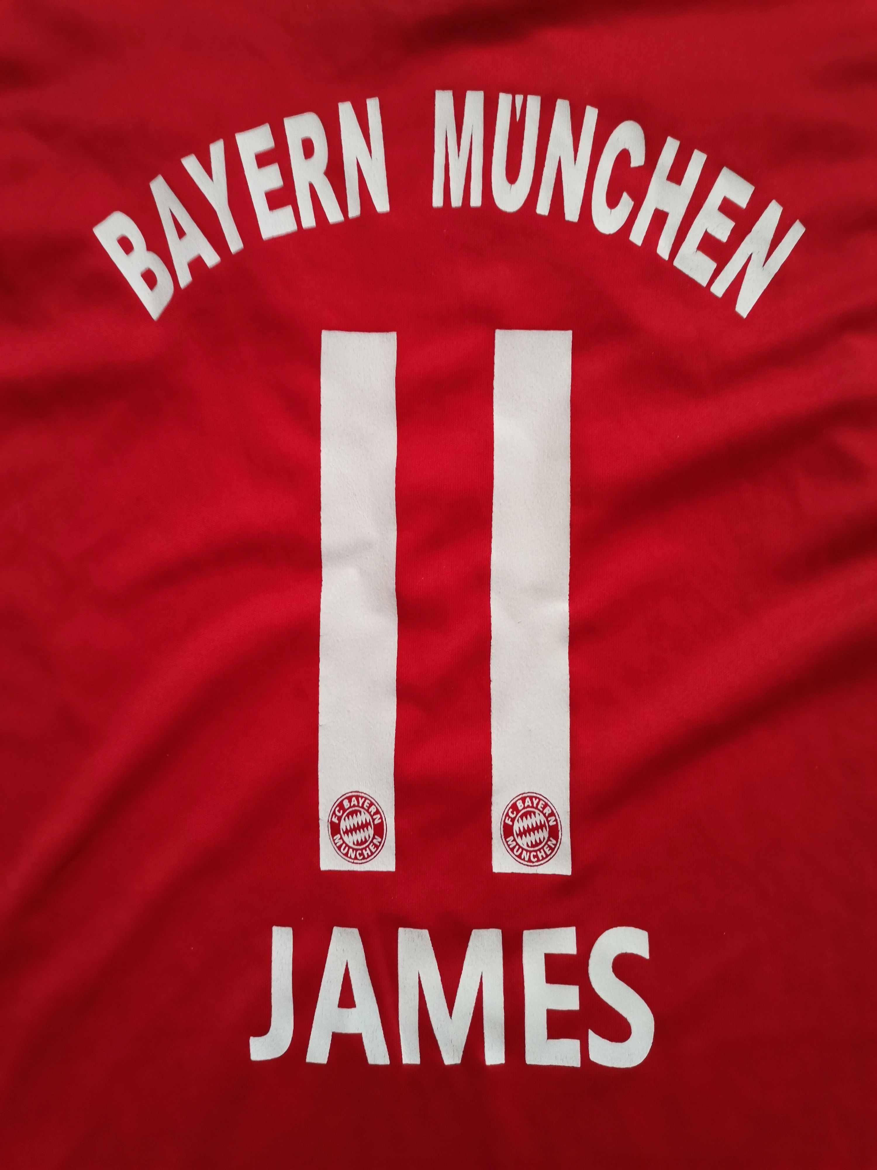 Adidas Adidas Bayern Munchen 11 James Football Jersey Size US XS / EU 42 / 0 - 5 Thumbnail