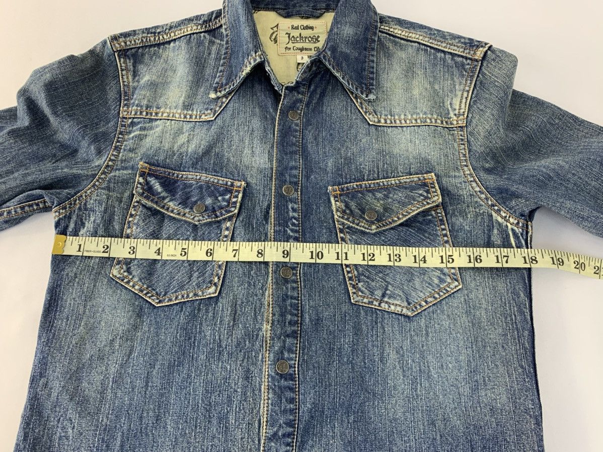 JACKROSE Jackrose x The Rolling Stones Denim Snap Button Shirt Jacket Size US S / EU 44-46 / 1 - 12 Thumbnail