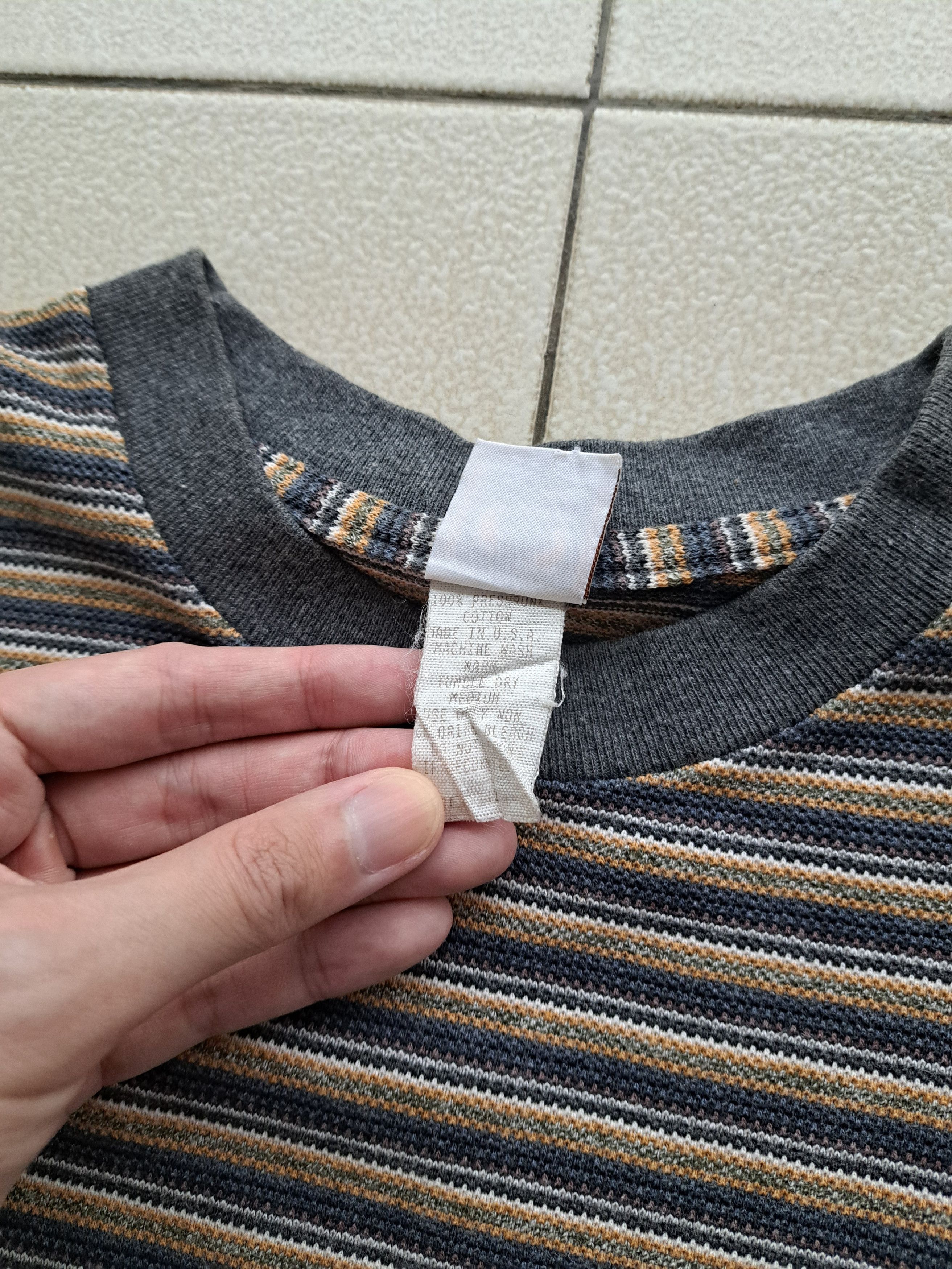 Hang Ten × Vintage Vintage Hang Ten Striped texture T-Shirt Size US L / EU 52-54 / 3 - 5 Thumbnail