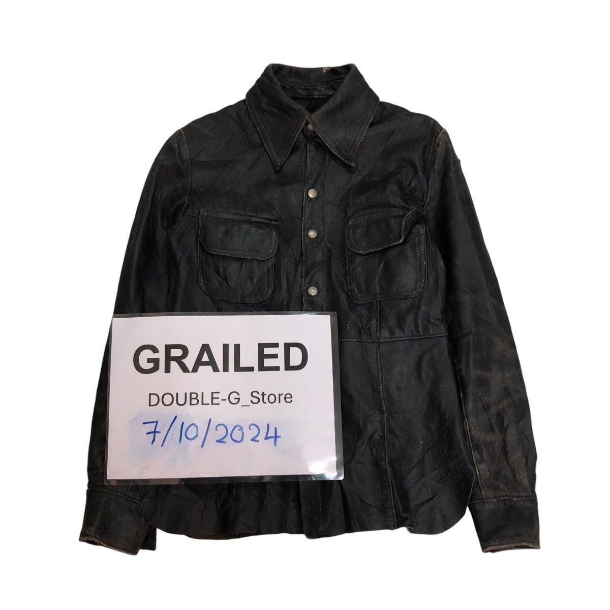 Japanese Brand 📌Unknown Brand Button Biker Leather Jacket 14th Addiction Size US M / EU 48-50 / 2 - 1 Thumbnail