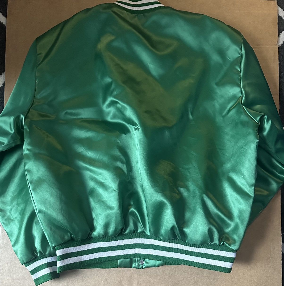 NBA × Swingster × Vintage Boston Celtics 80’s Satin jacket Size US XL / EU 56 / 4 - 4 Thumbnail