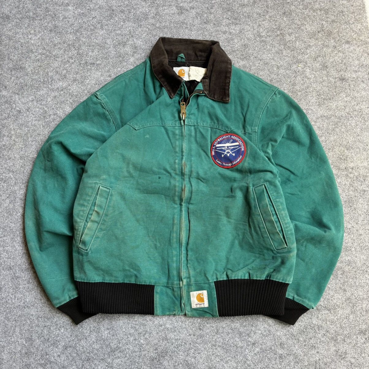 Carhartt × Vintage 💥Rare💥 Vintage Carhartt Santa Fe Teal Jacket J13 AQU Size US M / EU 48-50 / 2 - 1 Thumbnail