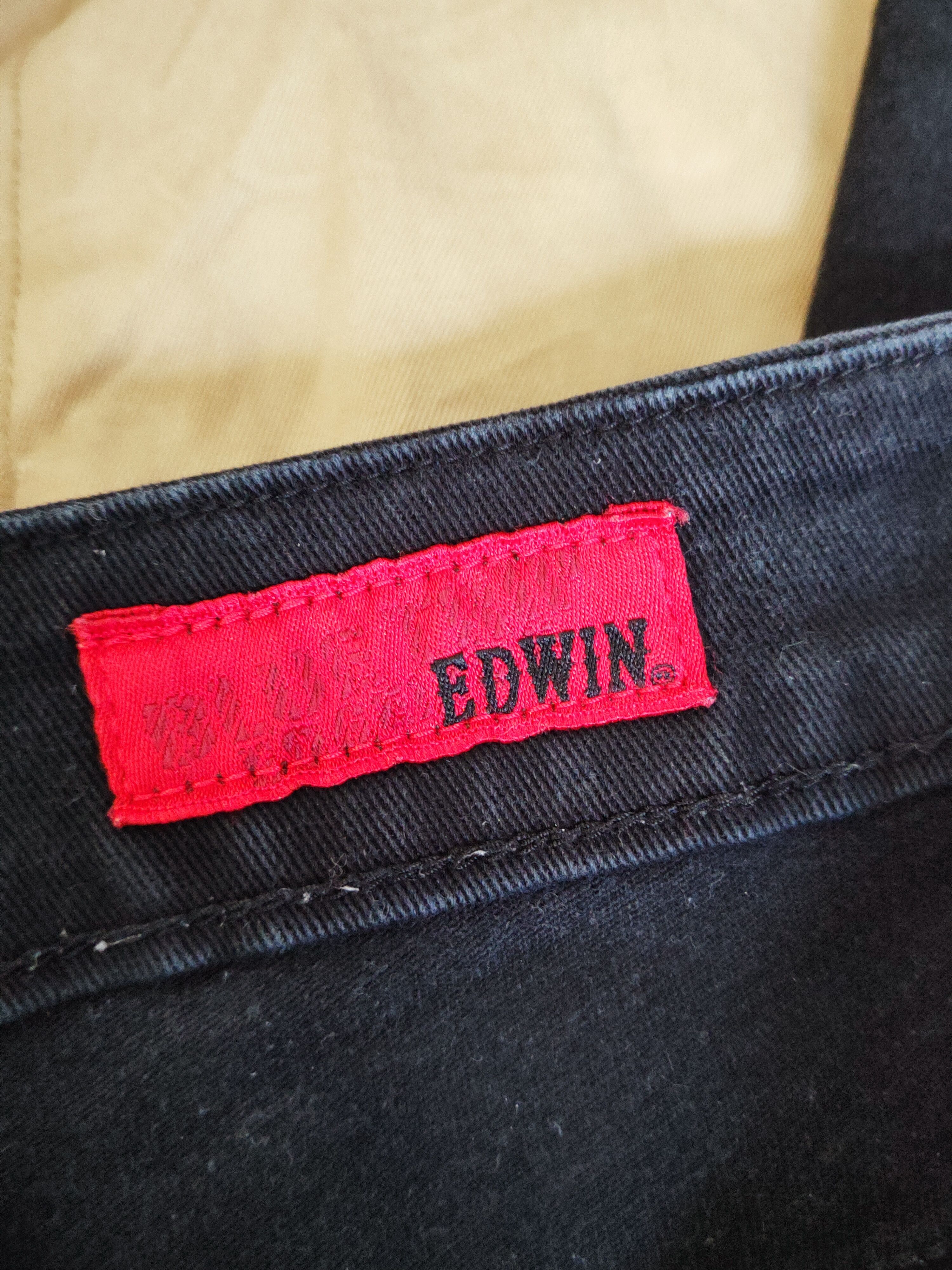 Edwin Edwin Black Distressed Ripped Jeans #S2763 Size US 29 - 17 Thumbnail