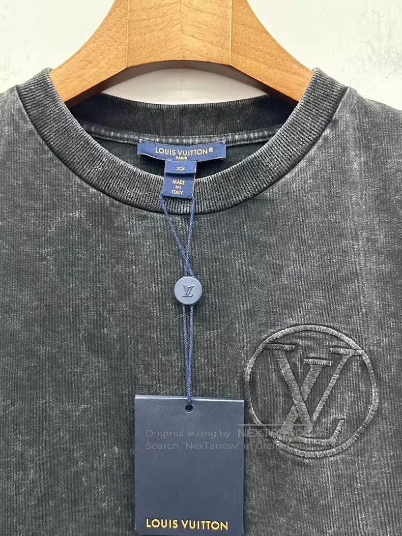 Louis Vuitton Louis Vuitton Washed Old Curved Hem Short Sleeve Size US XS / EU 42 / 0 - 3 Thumbnail
