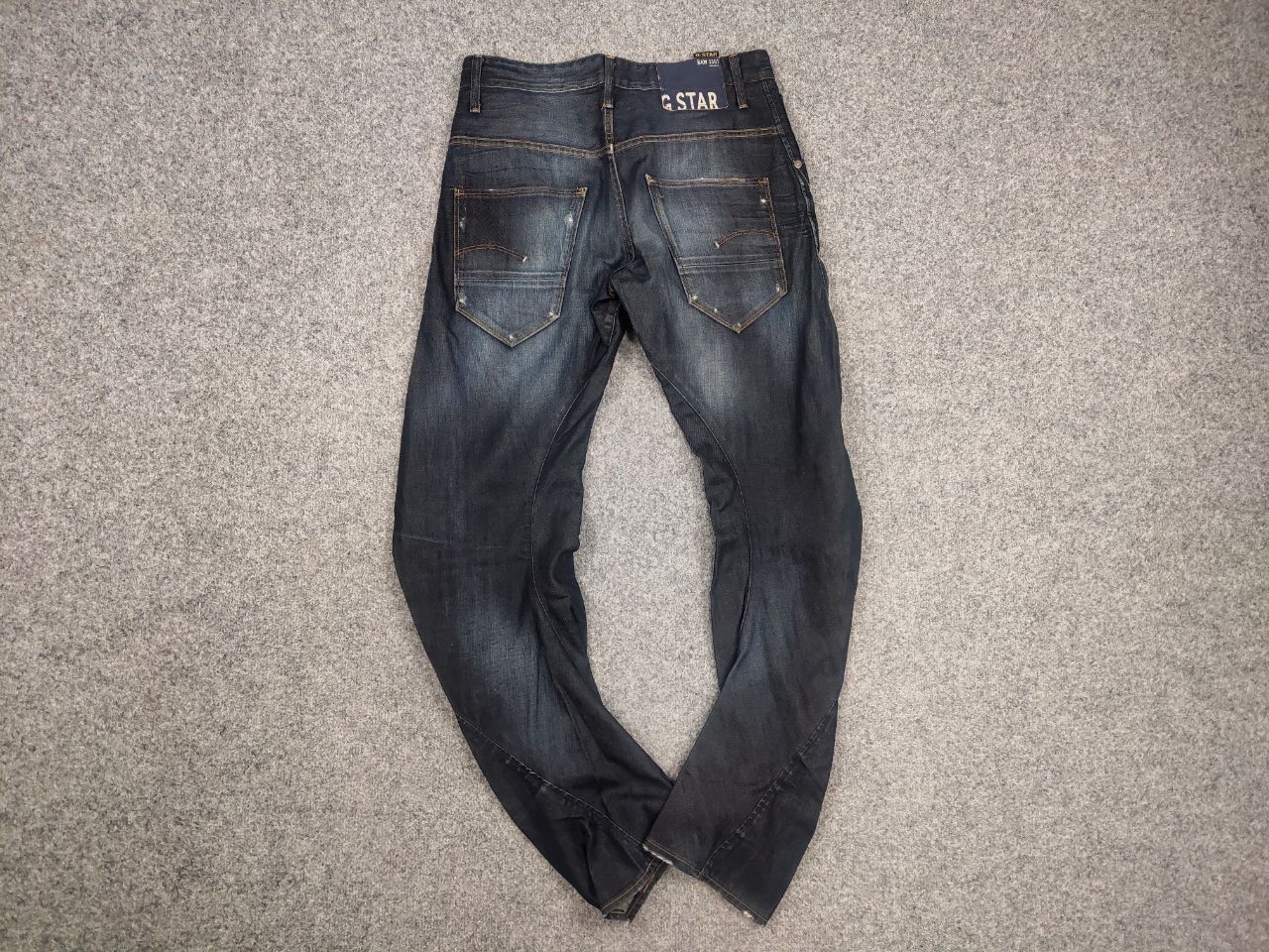 G-Star G Star Raw arc loose tapered Faded denim twisted seam jeans Size US 31 - 6 Thumbnail