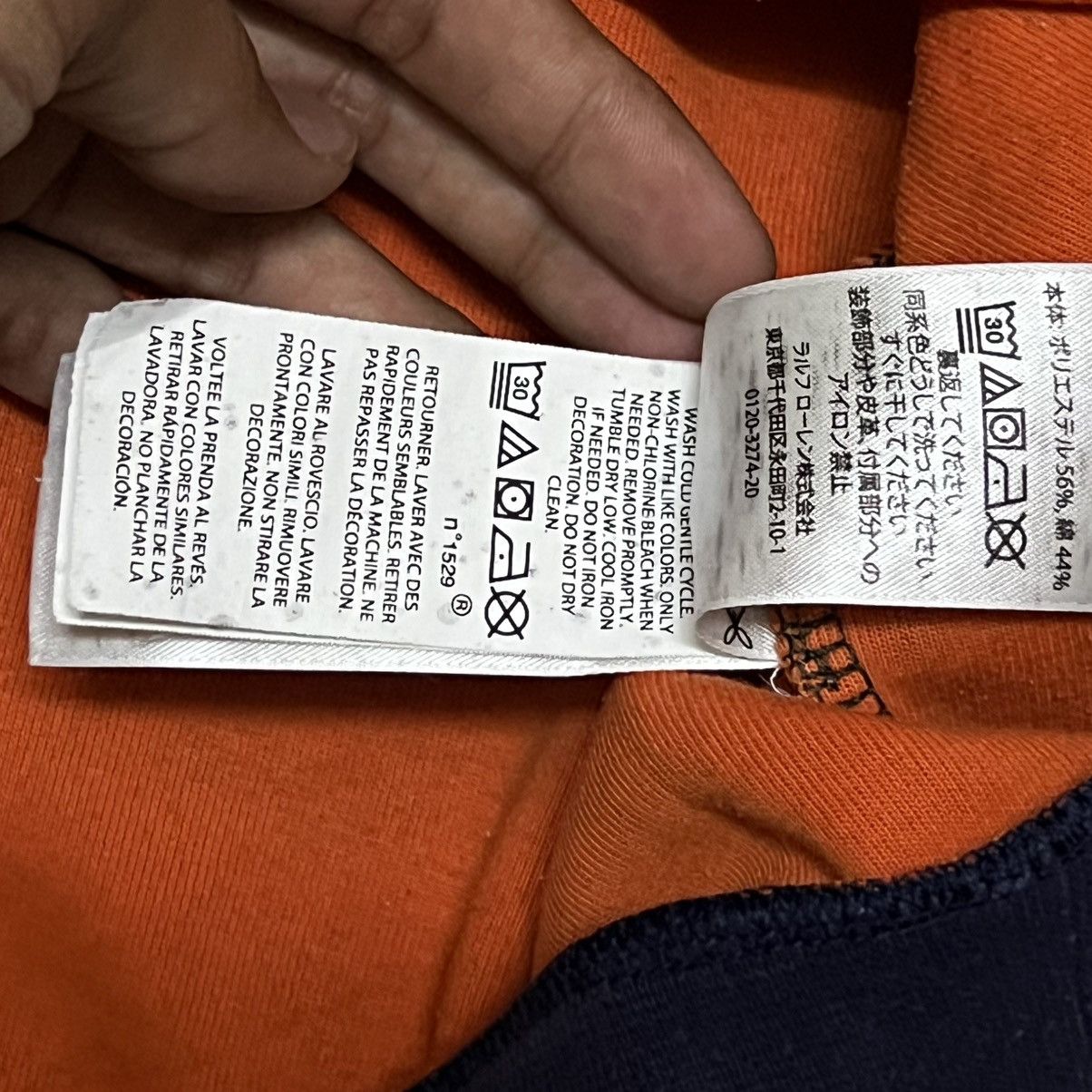 Polo Ralph Lauren Polo Ralph Lauren Colour Block Big Logo Sweatshirt Distress Size US L / EU 52-54 / 3 - 10 Thumbnail