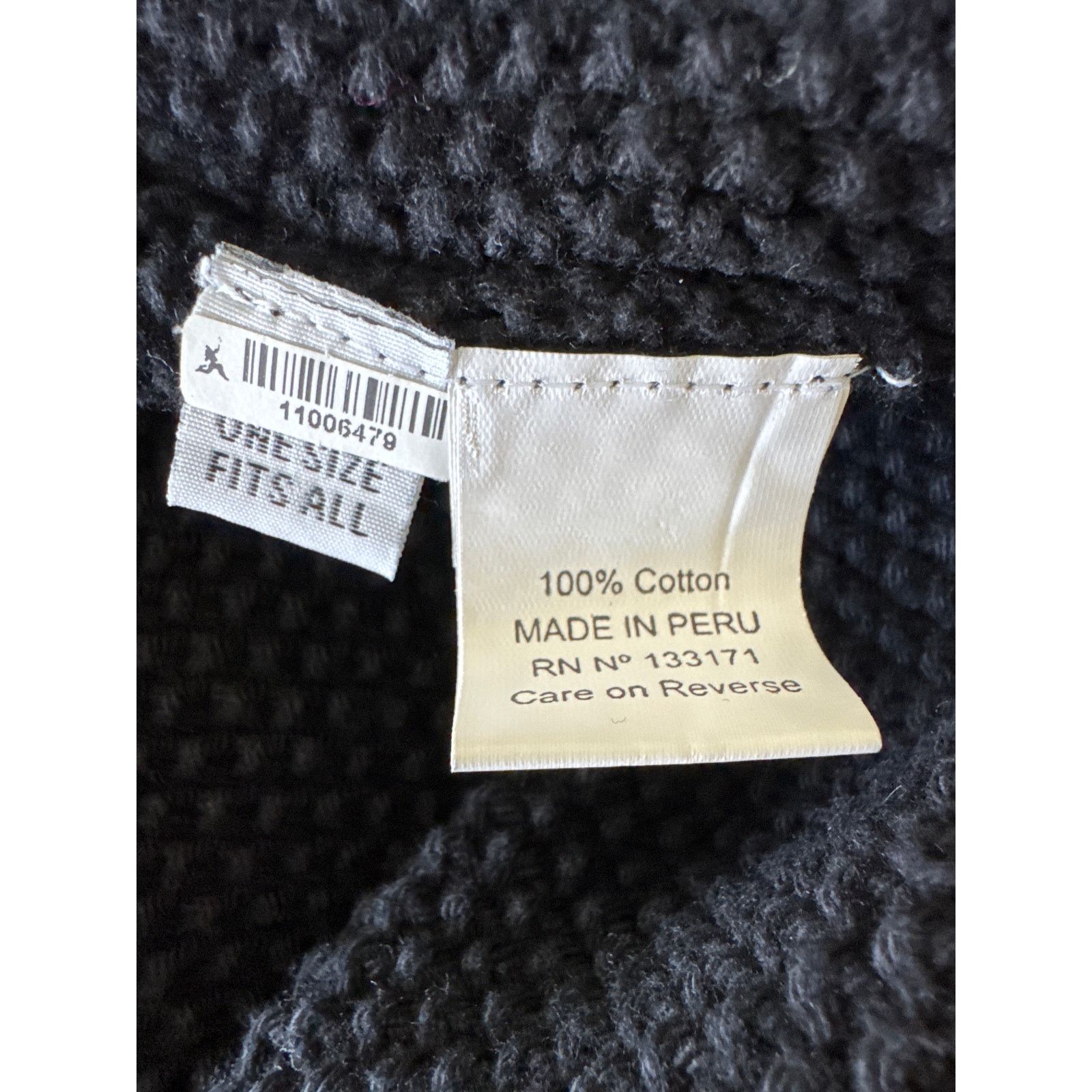 Other PLANET BY LAUREN G V Neck Chunky Knit Sweater Black Size ONE SIZE - 8 Thumbnail