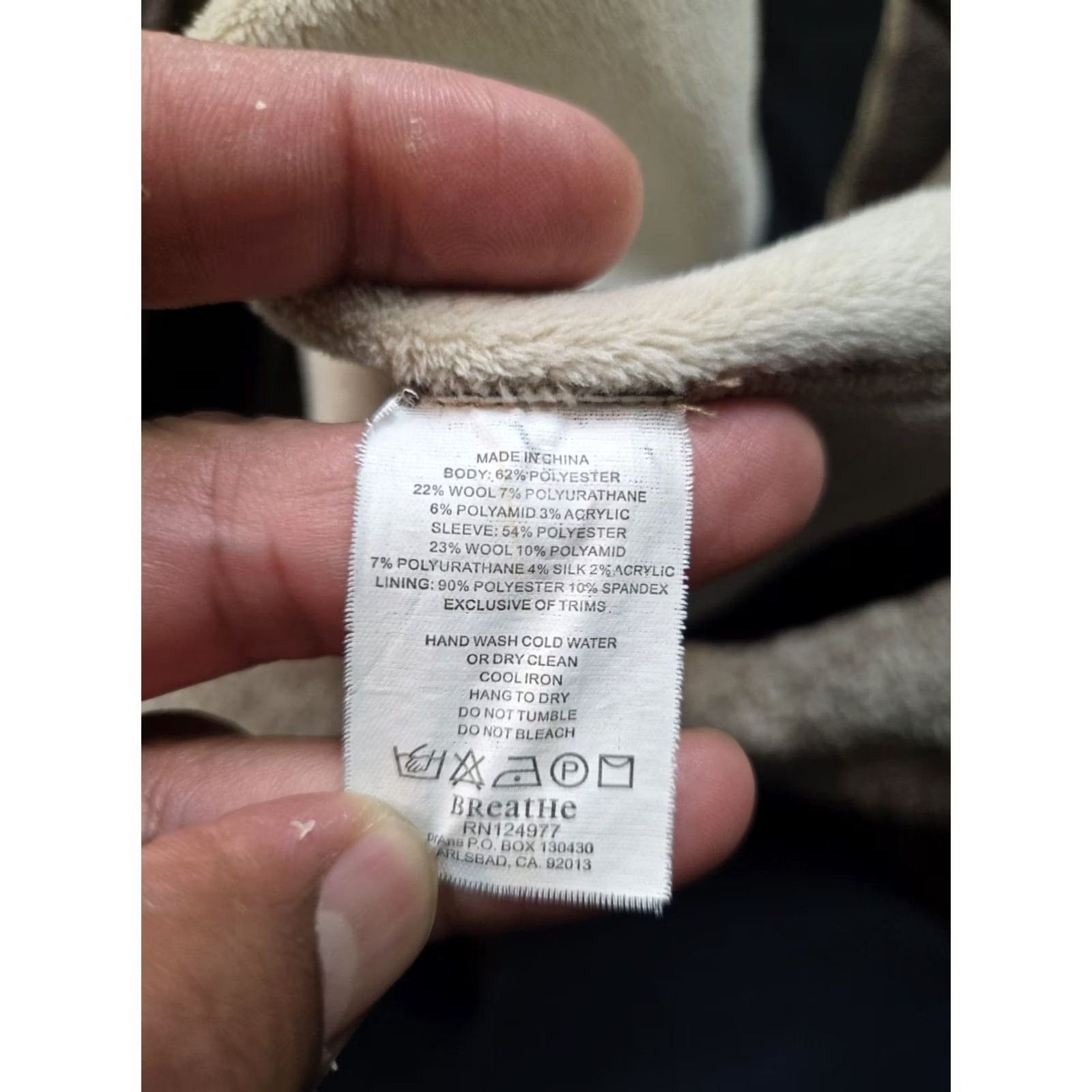 Prana prAna Bijou Jacket Womens Medium Brown Fleece Lined Wool Blend Hooded Full Zip Jacket/Mid-Length Wool Blend Hoodie Full Zip Mens Womens Girls? Size M / US 6-8 / IT 42-44 - 6 Thumbnail