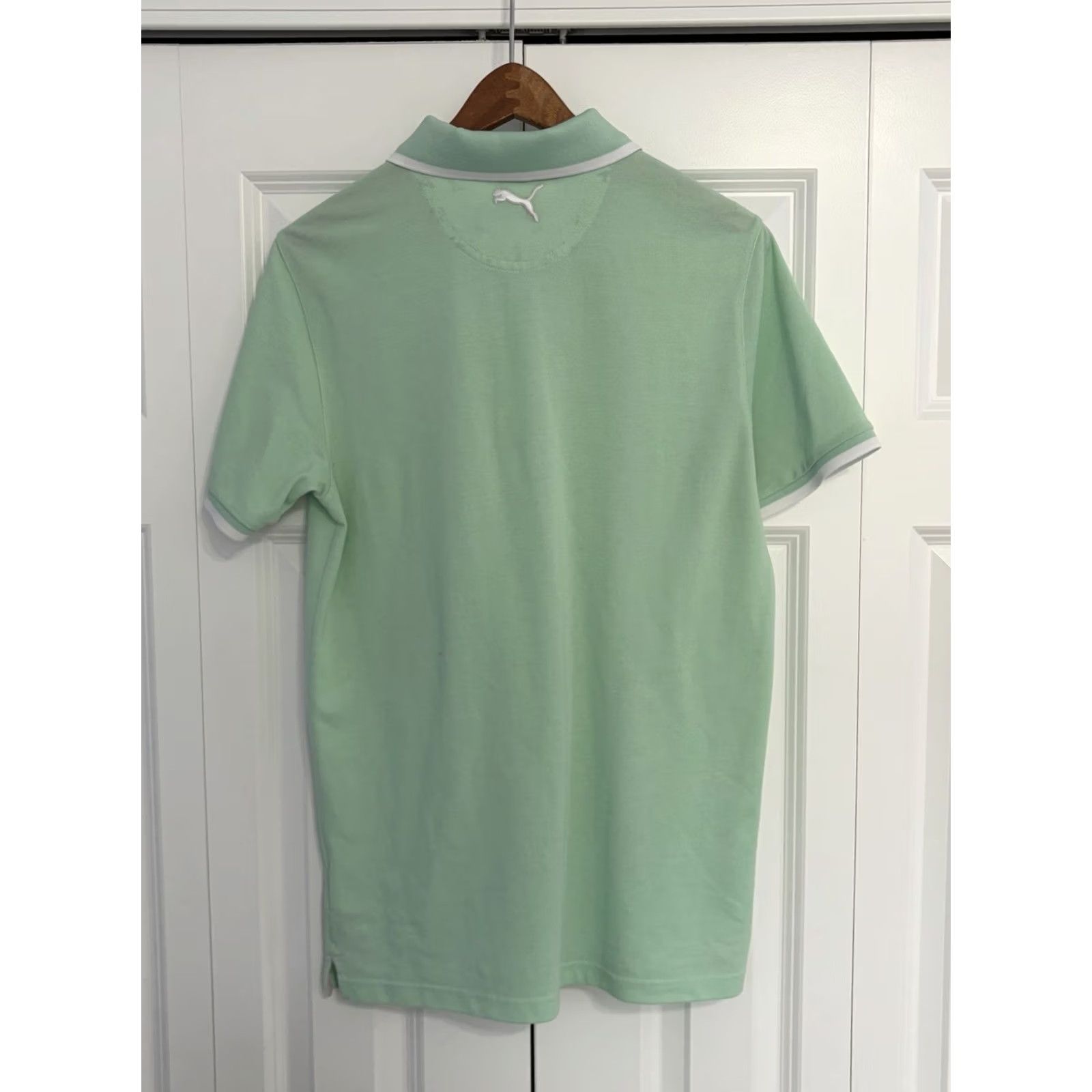 Puma PUMA x Arnold Palmer Polo Shirt Mens Green Golf Short Sleeve sz S Regular Fit Logo Collar Polo Shirt Size US S / EU 44-46 / 1 - 7 Thumbnail