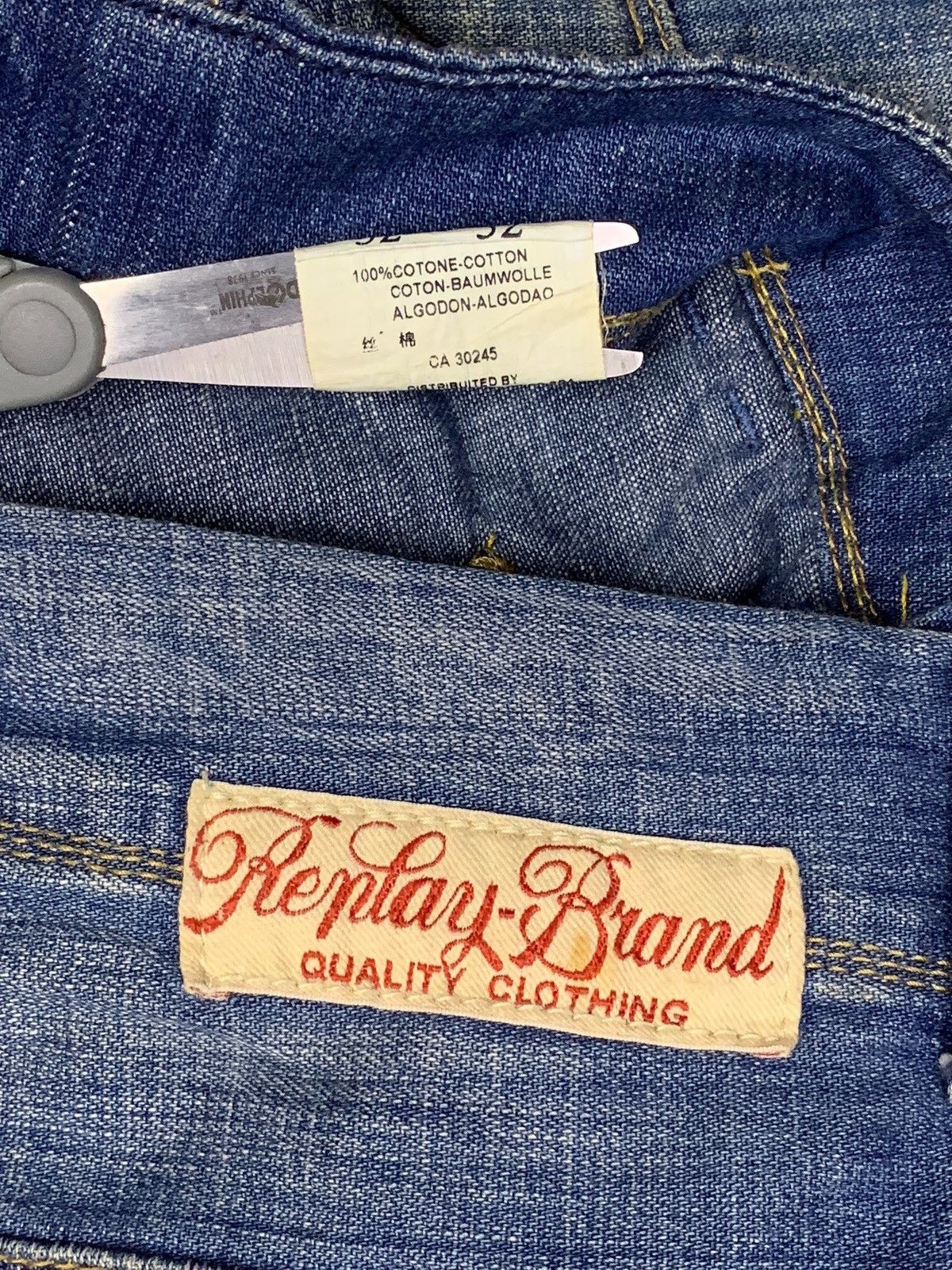 Replay Vintage Replay Mud Wash Distressed Style Jeans Size US 33 - 10 Thumbnail