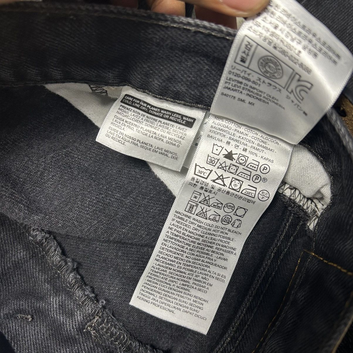Levi's Levi's 517 Paint Stained Black Wash Size US 34 / EU 50 - 11 Thumbnail